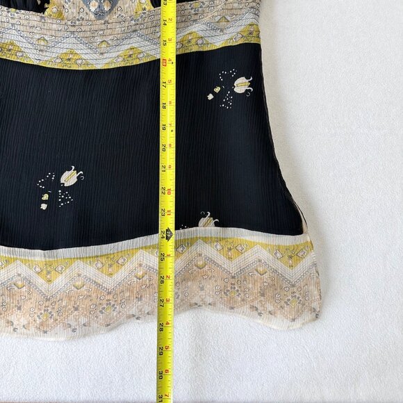 ECI New York Silk Y2K Empire Waist Long Sleeve Top Size M Fairy Feminine Sheer - Picture 12 of 14